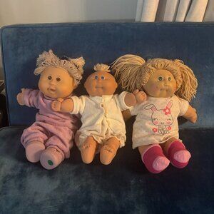 3 Vintage Cabbage Patch Dolls